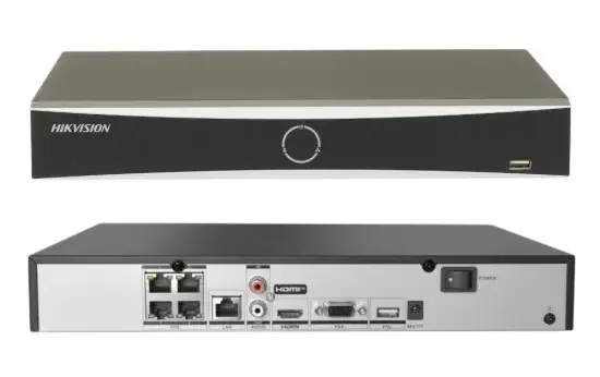 Hikvision NVR DS-7604NXI-K1/4P 4CH 4K AcuSense PoE Switch 1HDD