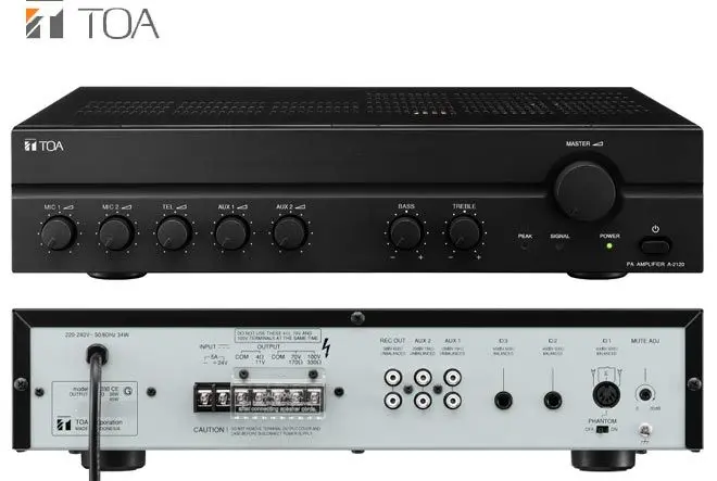 TOA A-2240-H Mixer Power Amplifier 240W OHM/VOLT