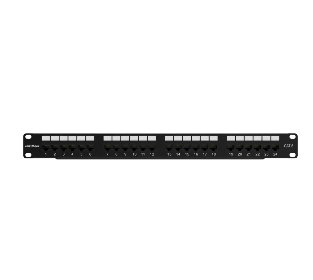 Hikvision DS-1CP6U24-1U 24-Port UTP CAT6 Loaded Patch Panel