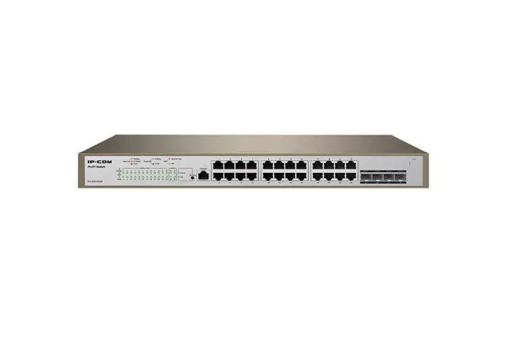 IP-COM Switch 24 x 10/100/1000 Base-T Ethernet ports, 4 x 1000 Base-X SFP ports