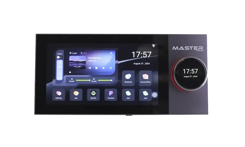 MASTER MT-B7-825ADT Tuya APP Smart Amplifier 200W 7inch-LCD-Display Android11, OHM