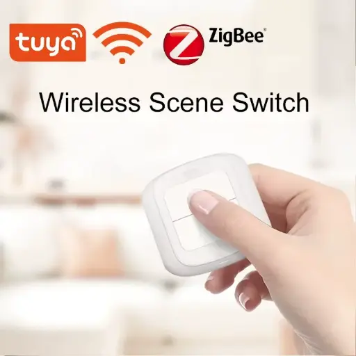 Tuya 2-Button Wireless Remote Control, Wi-Fi