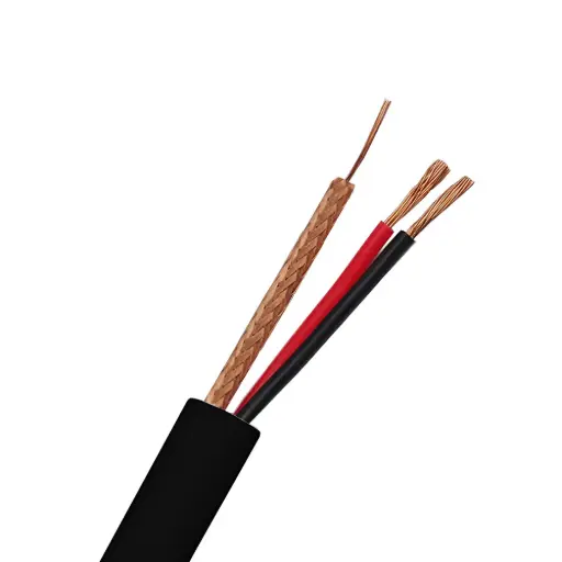 [DS-1LH1SCAR1742C 100m] Hikvision DS-1LH1SCAR1742C RG174+Power cable 100m