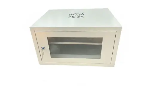 [Economy Rack 6U Lite] Economy Rack 6U Lite Glass Door with Lock + Fan + PDU