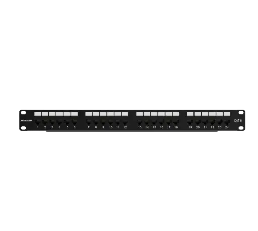 [DS-1CP6U24-1U] Hikvision DS-1CP6U24-1U 24-Port UTP CAT6 Loaded Patch Panel