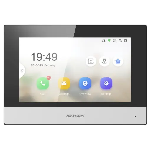[DS-KH6320-WTE1] Hikvision DS-KH6320-WTE1 IP Indoor Station 7-inch Colorful Touch Screen